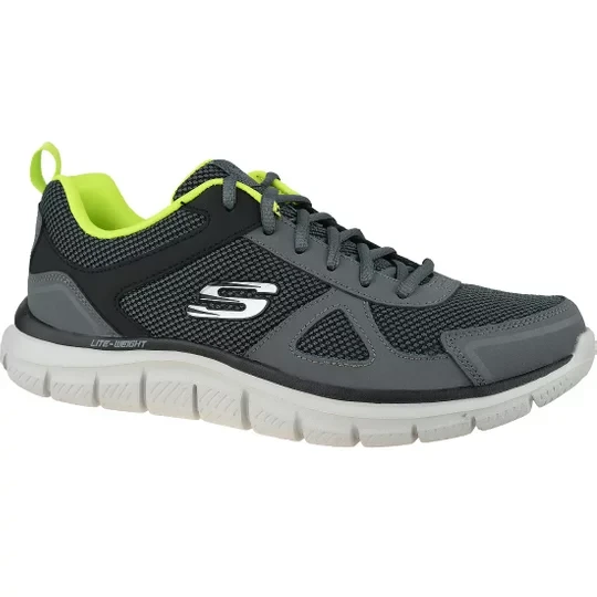 Zdjęcie produktu Skechers Track - Bucolo 52630-CCLM, Męskie, Szare, buty treningowe, tkanina, rozmiar: 41