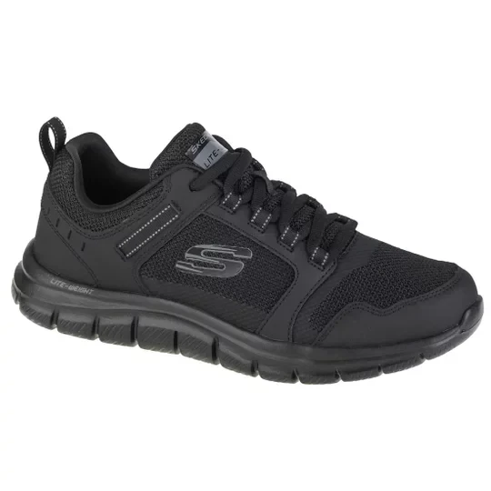 Zdjęcie produktu Skechers Track-Knockhill 232001-BBK, Męskie, Czarne, buty sneakers, tkanina, rozmiar: 41