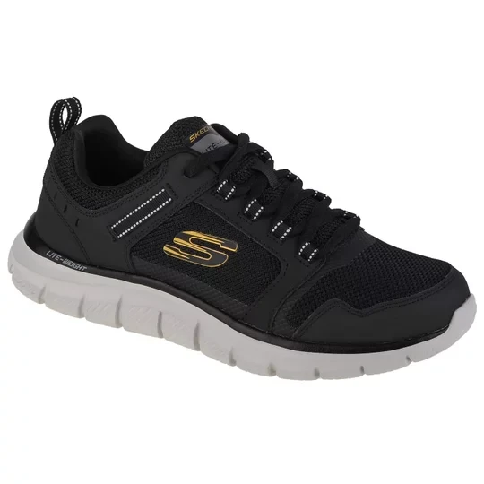 Zdjęcie produktu Skechers Track-Knockhill 232001-BKGD, Męskie, Czarne, buty sneakers, tkanina, rozmiar: 41