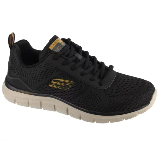 Zdjęcie produktu Skechers Track - Leshur 232758-BLK, Męskie, Czarne, buty sneakers, przewiewna siateczka, rozmiar: 41