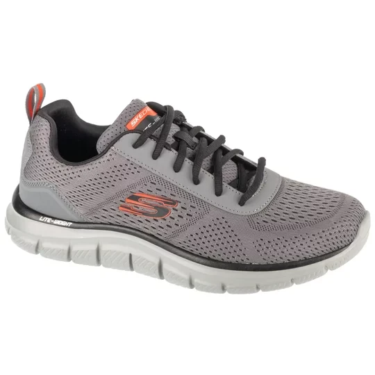 Zdjęcie produktu Skechers Track - Leshur 232758-CCOR, Męskie, Szare, buty sneakers, przewiewna siateczka, rozmiar: 41