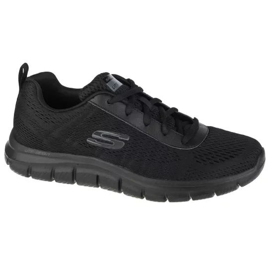 Zdjęcie produktu Skechers Track-Moulton 232081-BBK, Męskie, Czarne, buty sneakers, tkanina, rozmiar: 43