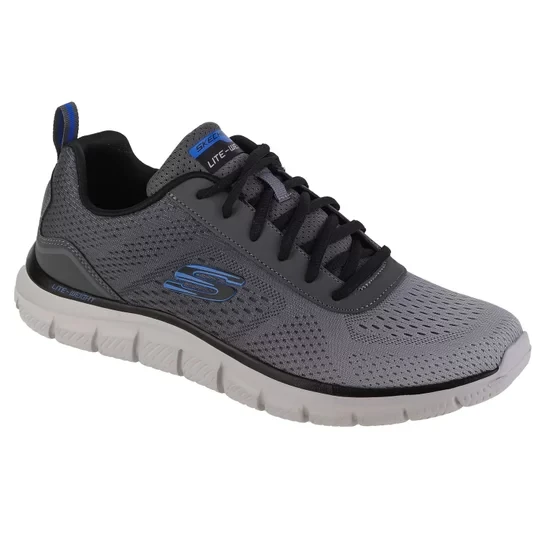 Zdjęcie produktu Skechers Track - Ripkent 232399-CCGY, Męskie, Szare, buty treningowe, tkanina, rozmiar: 41