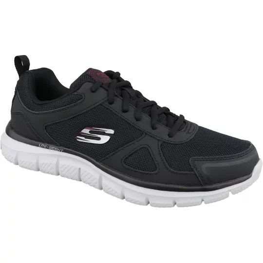 Zdjęcie produktu Skechers Track-Scloric 52631-BKRD, Męskie, Czarne, buty sneakers, tkanina, rozmiar: 41