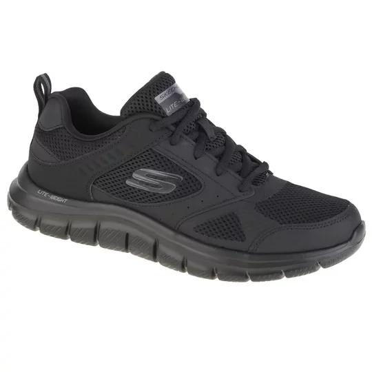 Zdjęcie produktu Skechers Track-Syntac 232398-BBK, Męskie, Czarne, buty sneakers, tkanina, rozmiar: 41