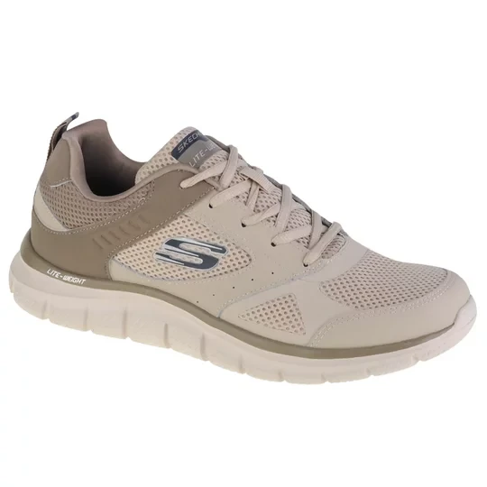 Zdjęcie produktu Skechers Track-Syntac 232398-TPE, Męskie, Beżowe, buty sneakers, tkanina, rozmiar: 41