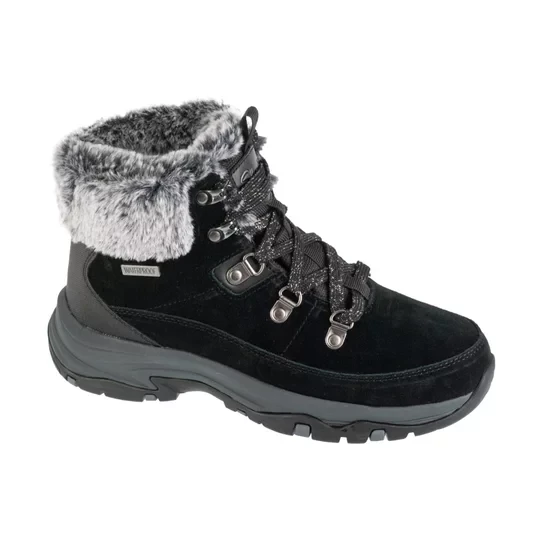 Zdjęcie produktu Skechers Trego - Snow Worries 167882-BLK, Damskie, Czarne, trapery, skóra zamszowa, rozmiar: 36