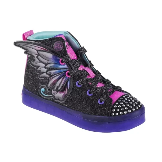 Zdjęcie produktu Skechers Twi-Lites 2.0-Twinkle Wishes 314350L-BKMT, Dla dziewczynki, Czarne, trampki, syntetyk, rozmiar: 29