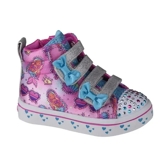 Zdjęcie produktu Skechers Twi-Lites Mermaid Gems 20223N-MLT, Dla dziewczynki, Różowe, buty sneakers, syntetyk, rozmiar: 22