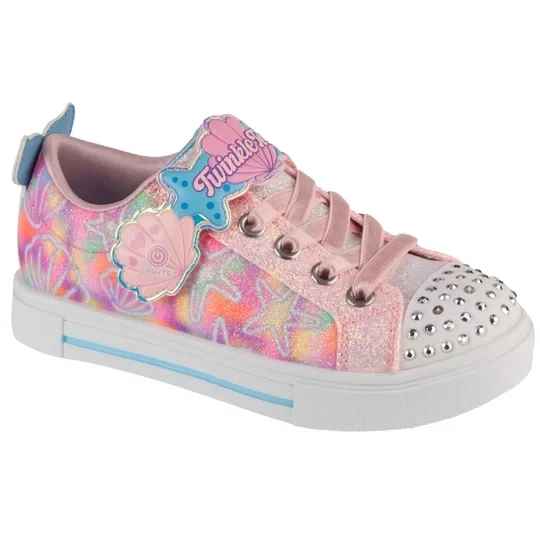 Zdjęcie produktu Skechers Twinkle Sparks - Underwater Magic 314824L-LPMT, Dla dziewczynki, Różowe, buty sneakers, tkanina, rozmiar: 27