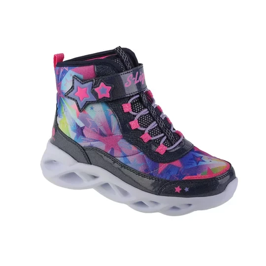 Zdjęcie produktu Skechers Twisty Brights - Sweet Starz 302690L-NVMT, Dla dziewczynki, Granatowe, buty zimowe, tkanina, rozmiar: 32