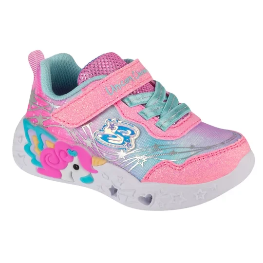 Zdjęcie produktu Skechers Unicorn Charmer - Lil Stellar 302694N-PKTQ, Dla dziewczynki, Różowe, buty sneakers, tkanina, rozmiar: 22