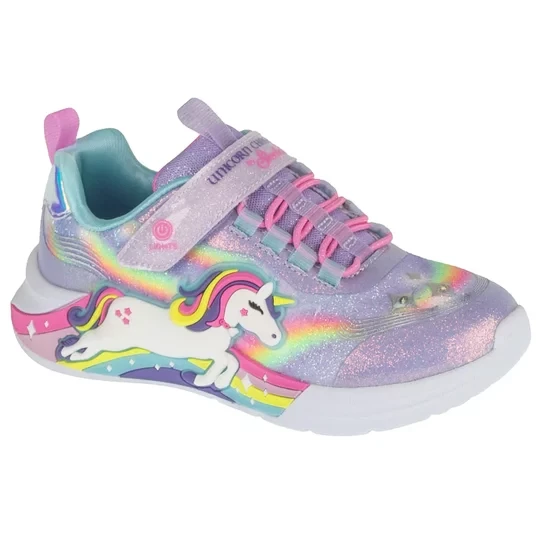 Zdjęcie produktu Skechers Unicorn Chaser 302298L-LVMT, Dla dziewczynki, Fioletowe, buty sneakers, tkanina, rozmiar: 27