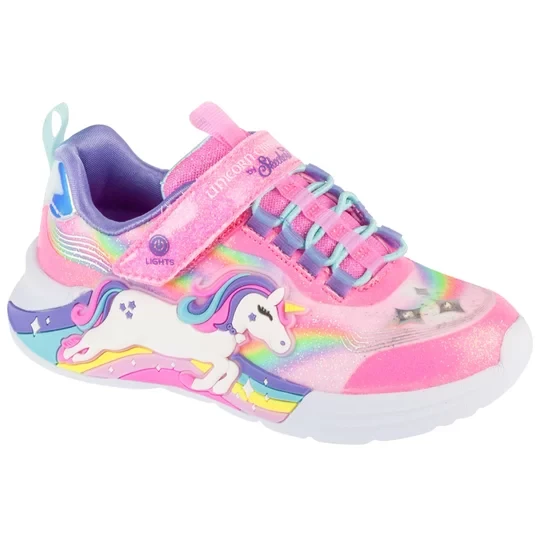 Zdjęcie produktu Skechers Unicorn Chaser 302298L-PKMT, Dla dziewczynki, Różowe, buty sneakers, tkanina, rozmiar: 27