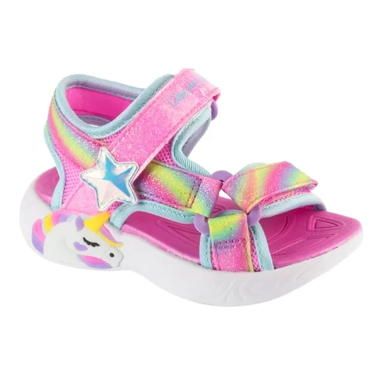 Zdjęcie produktu Skechers Unicorn Dreams Sandal - Dreamy Unicorns 303107N-PKMT, Dla dziewczynki, Różowe, sandały, tkanina, rozmiar: 22