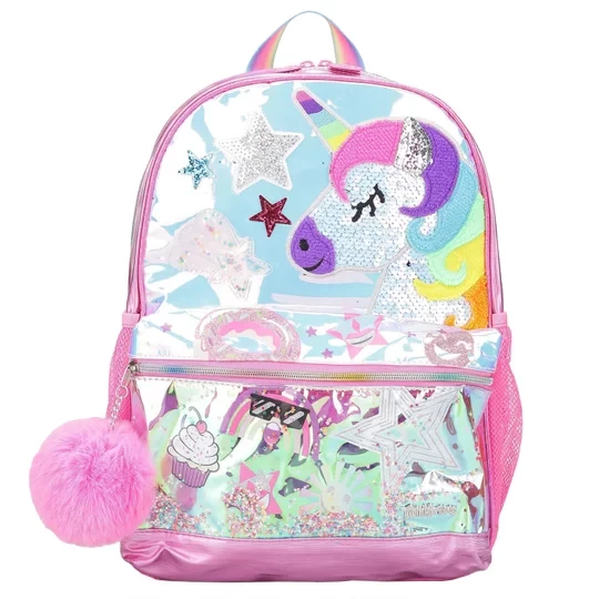 Zdjęcie produktu Skechers Unicorn Face Backpack SKTT8577-MULT, Dla dziewczynki, Wielokolorowe, plecaki, poliester, rozmiar: One size