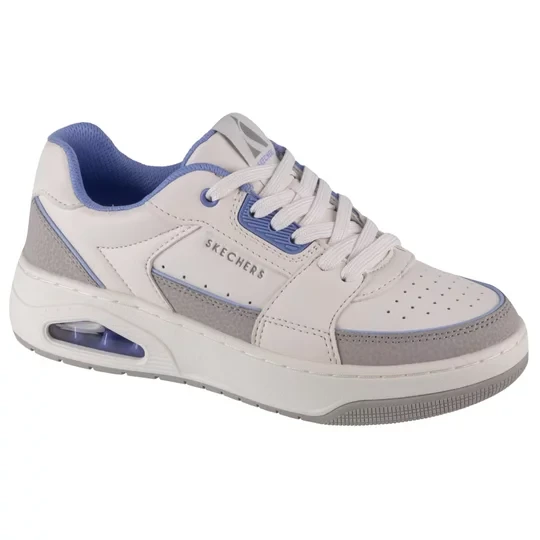 Zdjęcie produktu Skechers Uno Court - Courted Style 177710-WLV, Damskie, Białe, buty sneakers, skóra licowa, rozmiar: 35, 5