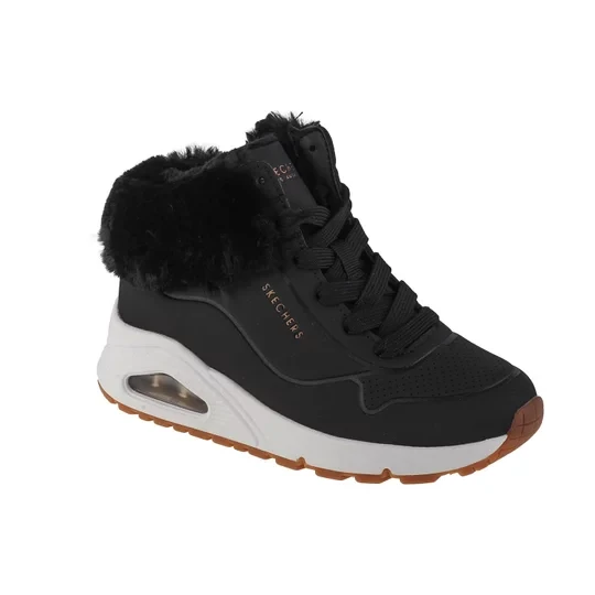 Zdjęcie produktu Skechers Uno - Fall Air 310539L-BLK, Dla dziewczynki, Czarne, buty zimowe, skóra syntetyczna, rozmiar: 28