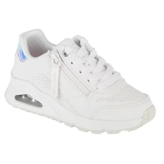 Zdjęcie produktu Skechers Uno Gen1 - Zip And Stride 310554L-WHT, Dla dziewczynki, Białe, buty sneakers, skóra syntetyczna, rozmiar: 28