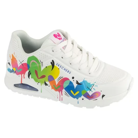 Zdjęcie produktu Skechers Uno - Jason Naylor 190008-WMLT, Damskie, Białe, buty sneakers, skóra syntetyczna, rozmiar: 36