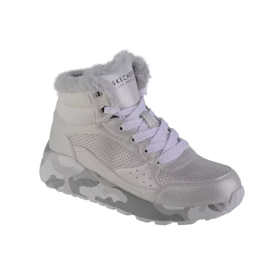 Zdjęcie produktu Skechers Uno Lite - Camo Dazzle 310485L-SLGY, Dla dziewczynki, Srebrne, buty sneakers, syntetyk, rozmiar: 29