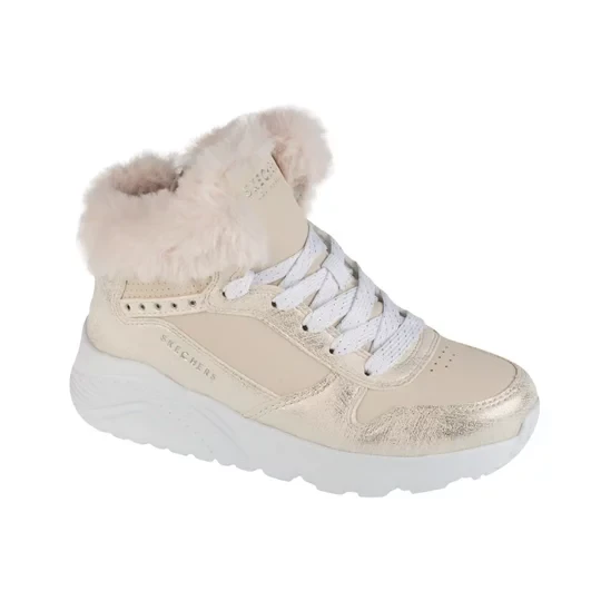 Zdjęcie produktu Skechers Uno Lite - Comfurt Collar 310396L-NAT, Dla dziewczynki, Beżowe, buty zimowe, skóra syntetyczna, rozmiar: 29