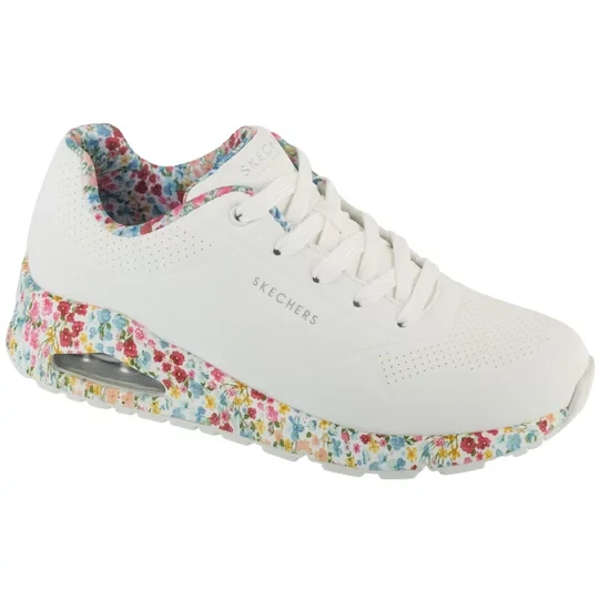 Zdjęcie produktu Skechers Uno - Majestic Garden 155583-WMLT, Damskie, Białe, buty sneakers, skóra syntetyczna, rozmiar: 36