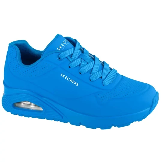 Zdjęcie produktu Skechers Uno - Night Shades 73667-BLU, Damskie, Niebieskie, buty sneakers, skóra syntetyczna, rozmiar: 37