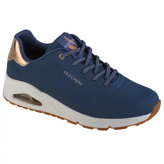 Zdjęcie produktu Skechers Uno-Shimmer Away 155196-NVY, Damskie, Granatowe, buty sneakers, skóra syntetyczna, rozmiar: 36