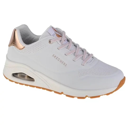 Zdjęcie produktu Skechers Uno-Shimmer Away 155196-WHT, Damskie, Białe, buty sneakers, skóra syntetyczna, rozmiar: 36