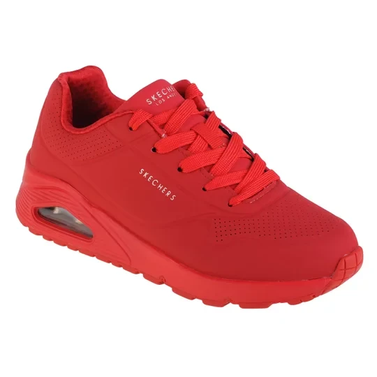 Zdjęcie produktu Skechers Uno Stand On Air 310024L-RED, Dla dziewczynki, Czerwone, buty sneakers, skóra syntetyczna, rozmiar: 29