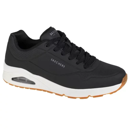 Zdjęcie produktu Skechers Uno-Stand On Air 52458-BLK, Męskie, Czarne, buty sneakers, syntetyk, rozmiar: 43