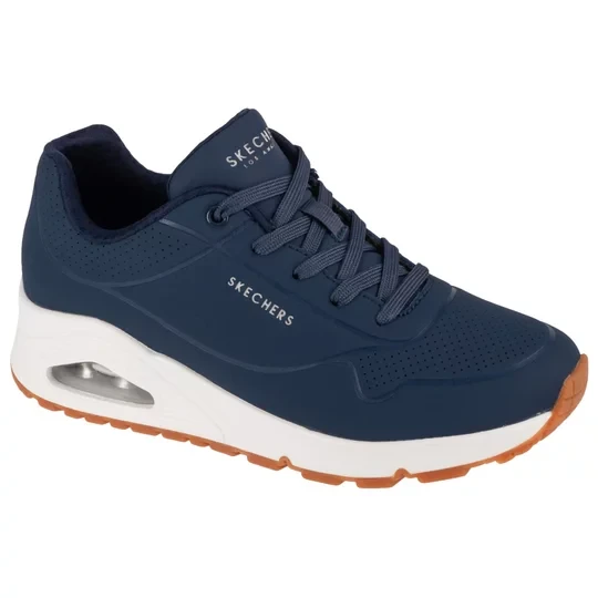 Zdjęcie produktu Skechers Uno-Stand on Air 73690-NVY, Damskie, Granatowe, buty sneakers, skóra syntetyczna, rozmiar: 35, 5