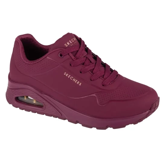 Zdjęcie produktu Skechers Uno-Stand on Air 73690-PLUM, Damskie, Czerwone, buty sneakers, skóra syntetyczna, rozmiar: 36