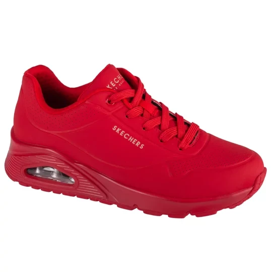 Zdjęcie produktu Skechers Uno-Stand on Air 73690-RDS, Damskie, Czerwone, buty sneakers, skóra syntetyczna, rozmiar: 37