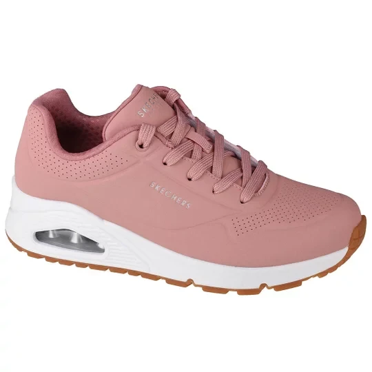 Zdjęcie produktu Skechers Uno-Stand on Air 73690-ROS, Damskie, Różowe, buty sneakers, skóra syntetyczna, rozmiar: 35, 5