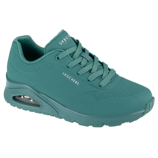 Zdjęcie produktu Skechers Uno-Stand on Air 73690-TEAL, Damskie, Niebieskie, buty sneakers, skóra syntetyczna, rozmiar: 36