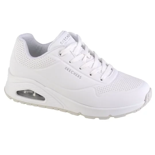 Zdjęcie produktu Skechers Uno-Stand on Air 73690-W, Damskie, Białe, buty sneakers, skóra syntetyczna, rozmiar: 36