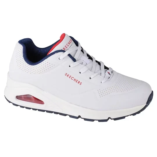 Zdjęcie produktu Skechers Uno-Stand on Air 73690-WNVR, Damskie, Białe, buty sneakers, skóra syntetyczna, rozmiar: 37