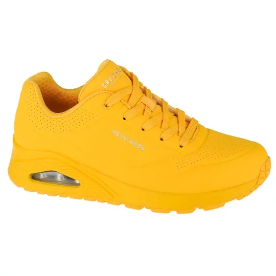 Zdjęcie produktu Skechers Uno-Stand on Air 73690-YEL, Damskie, Żółte, buty sneakers, skóra syntetyczna, rozmiar: 36