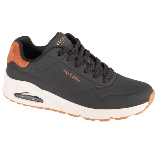 Zdjęcie produktu Skechers Uno - Suited On Air 183004-BLK, Męskie, Czarne, buty sneakers, tkanina, rozmiar: 41