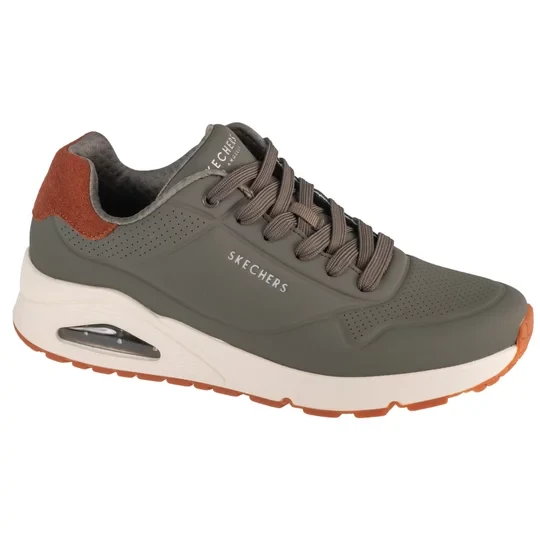 Zdjęcie produktu Skechers Uno - Suited On Air 183004-OLV, Męskie, Zielone, buty sneakers, tkanina, rozmiar: 41