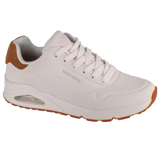 Zdjęcie produktu Skechers Uno - Suited On Air 183004-WHT, Męskie, Białe, buty sneakers, tkanina, rozmiar: 41