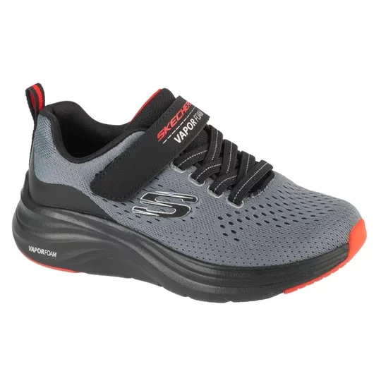 Zdjęcie produktu Skechers Vapor Foam 404000L-CCRD, Dla chłopca, Szare, buty sneakers, przewiewna siateczka, rozmiar: 28