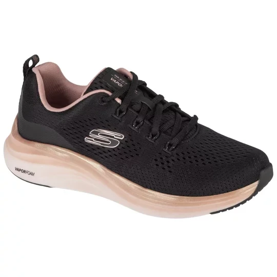 Zdjęcie produktu Skechers Vapor Foam - Midnight Glimmer 150025-BKRG, Damskie, Czarne, buty sneakers, przewiewna siateczka, rozmiar: 36