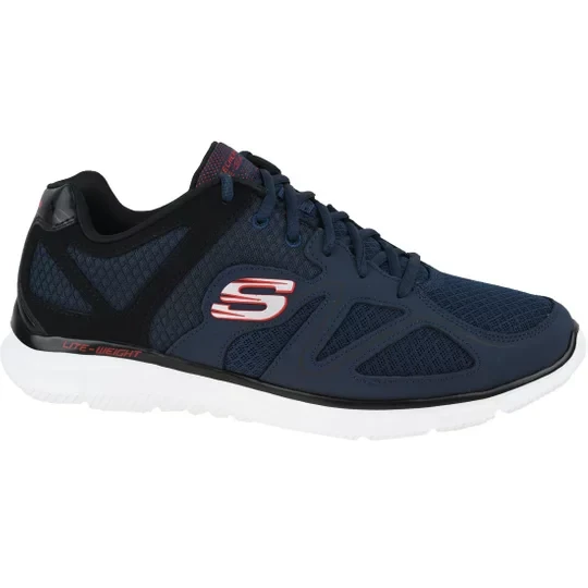 Zdjęcie produktu Skechers Verse - Flash Point 58350-NVBK, Męskie, Granatowe, buty sneakers, przewiewna siateczka, rozmiar: 46