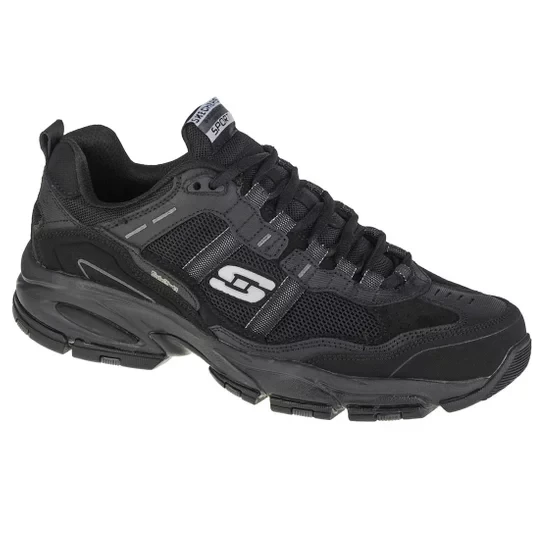 Zdjęcie produktu Skechers Vigor 2.0- Trait 51241-BBK, Męskie, Czarne, buty sneakers, skóra zamszowa, rozmiar: 42, 5