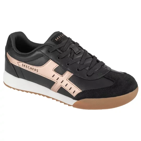 Zdjęcie produktu Skechers Zinger - Metallic Roads 177500-BKRG, Damskie, Czarne, buty sneakers, skóra syntetyczna, rozmiar: 36