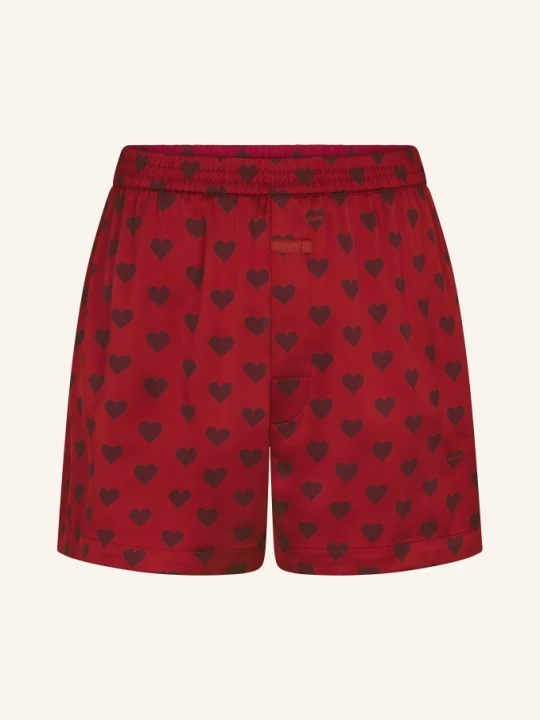 Zdjęcie produktu Skims Bokserki Sleep Sateen Z Satyny rot RED HEART HALFDROP