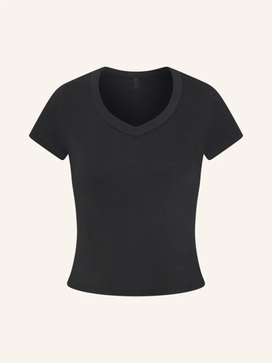Zdjęcie produktu Skims Koszulka Domowa Worn In schwarz WASHED ONYX